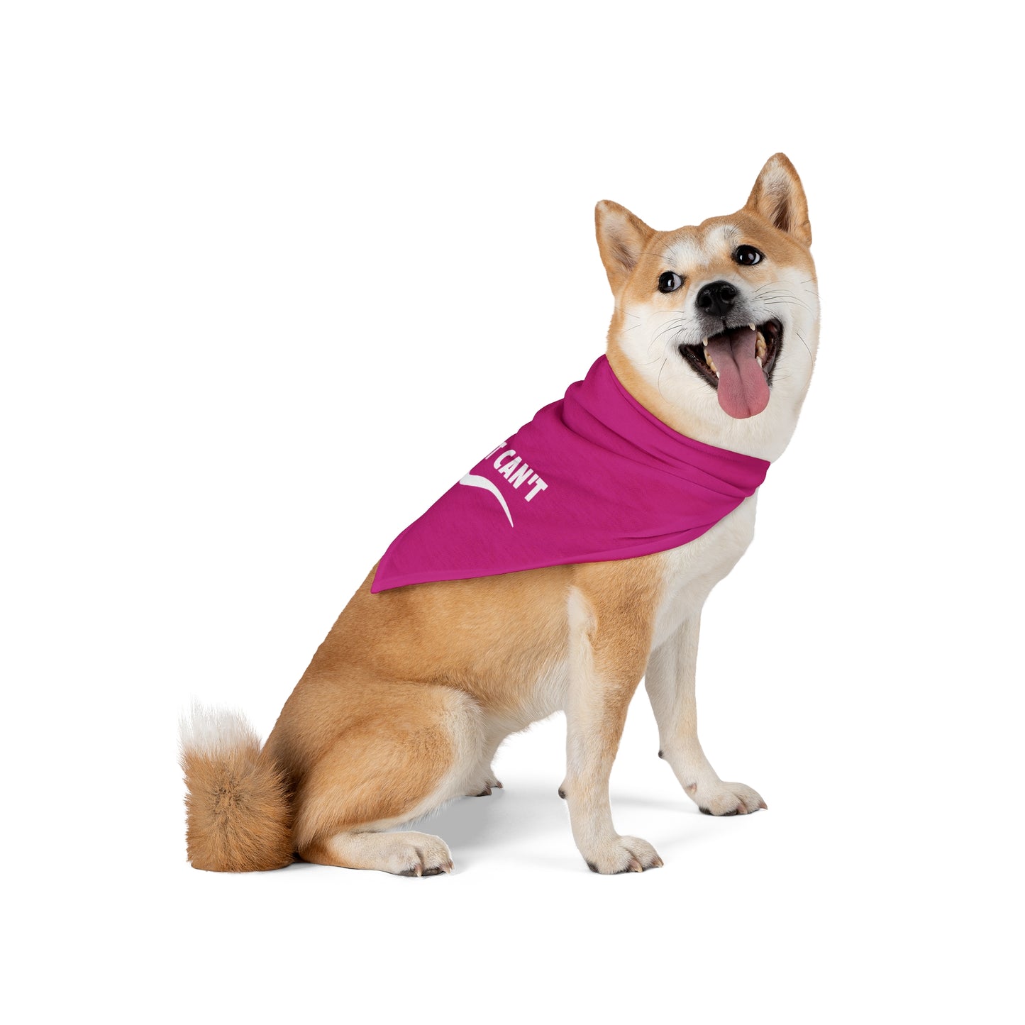 Fushia I just can't Pet Bandana