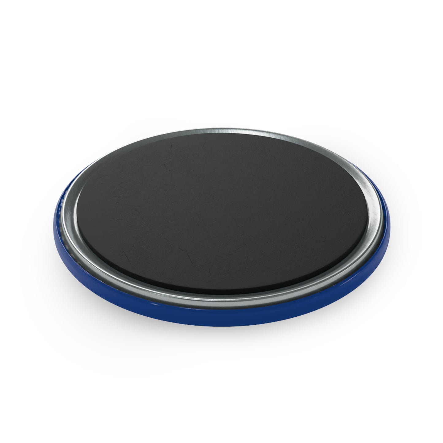 Blue Smiley Face Button Magnet