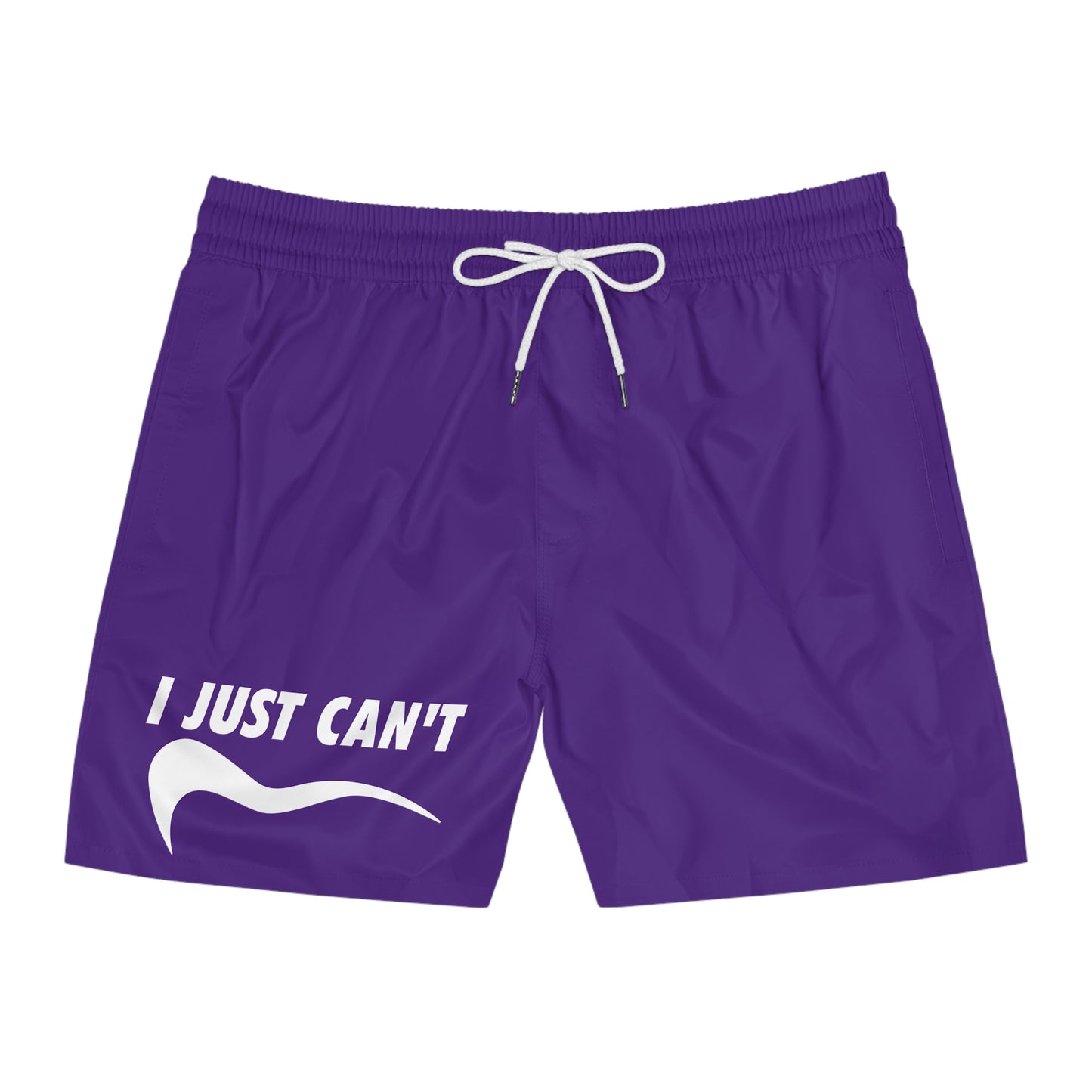 purple I just can't Men's Mid-Length Swim Shorts