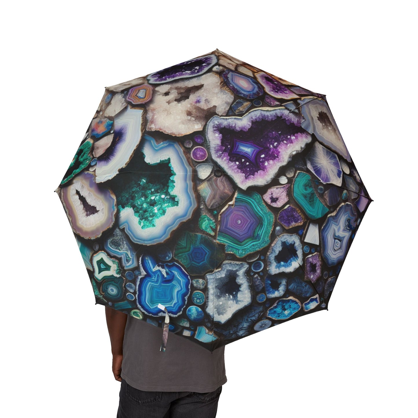 Beautiful Geods Umbrella - Semi-Automatic Foldable Design