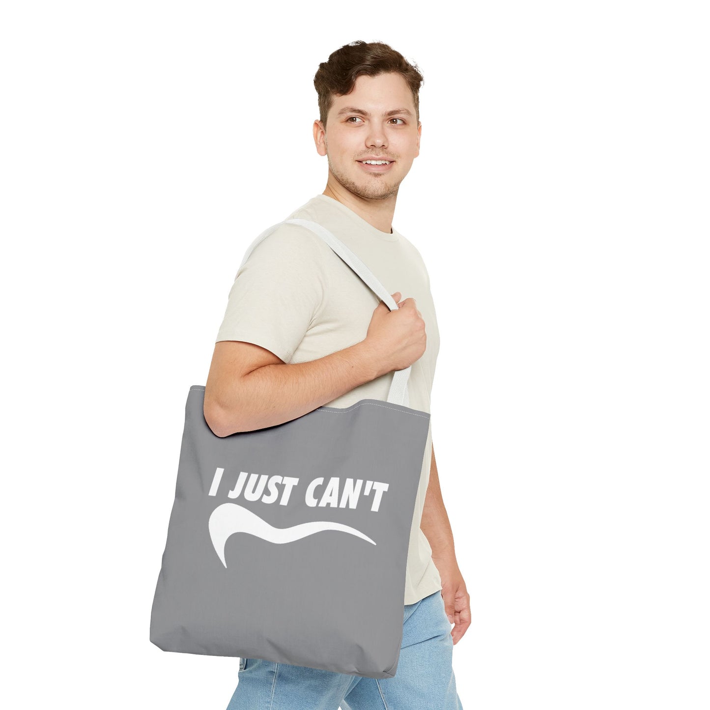 Gray I just can't Tote Bag