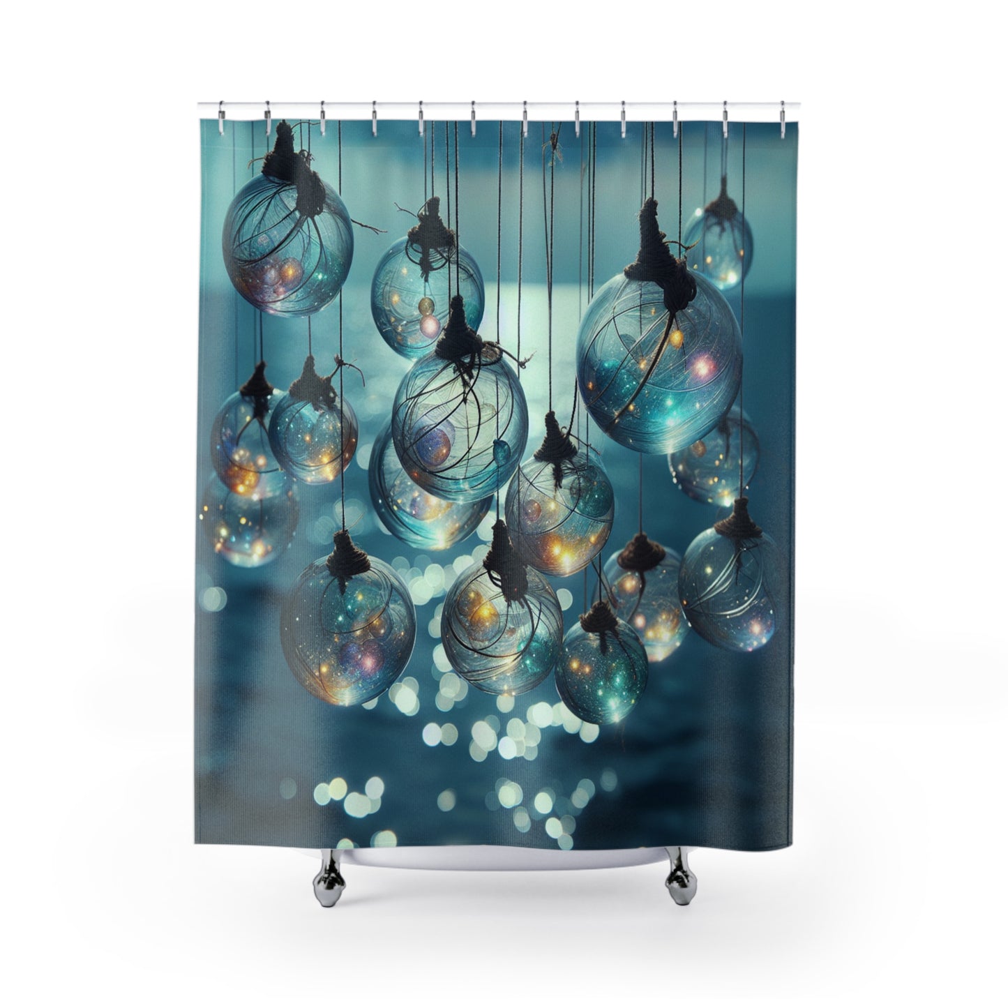 glass floats Shower Curtains