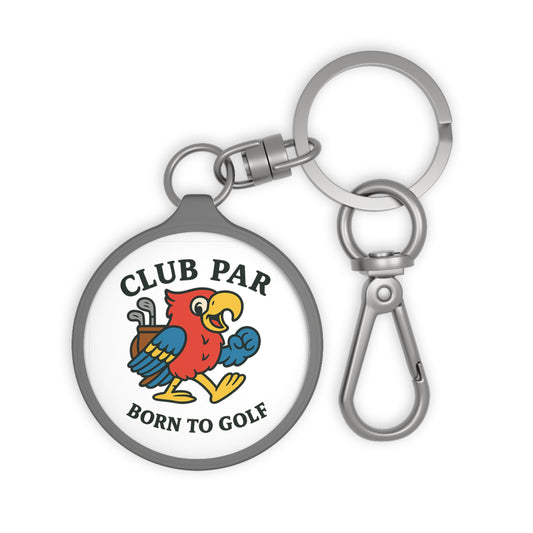 Club Par Born To Golf Keyring Tag
