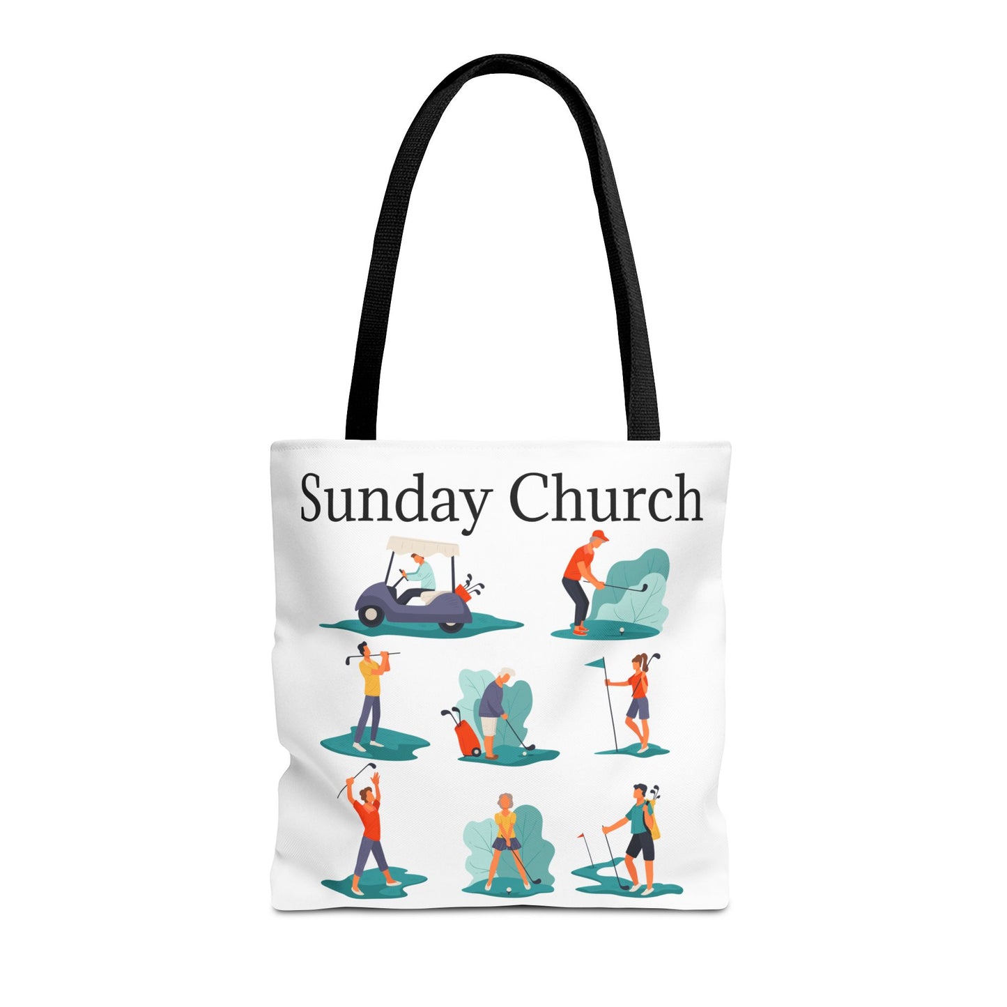 Sunday Church Golf Tote Bag