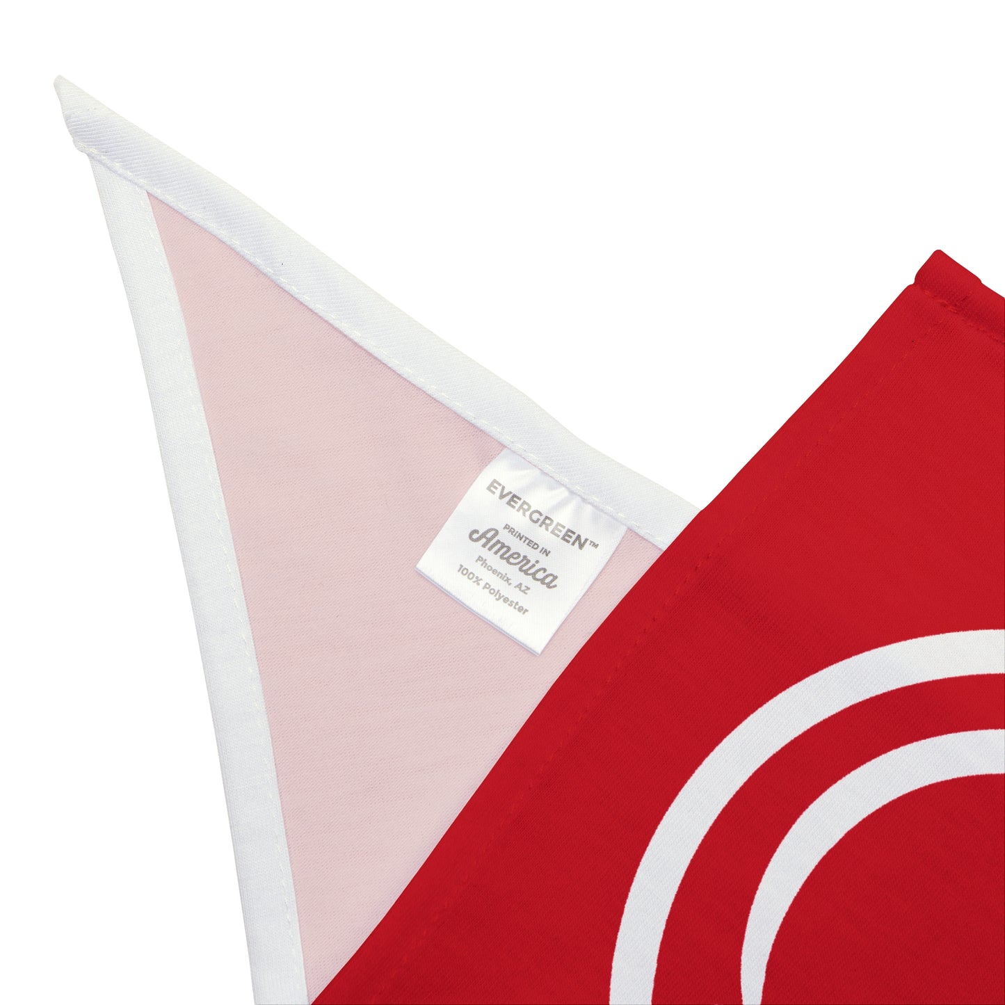 red with white smiley face Pet Bandana