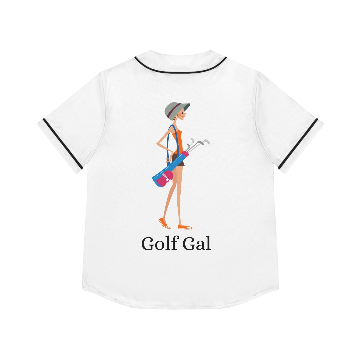Golf Gal Baseball Jersey Poppy