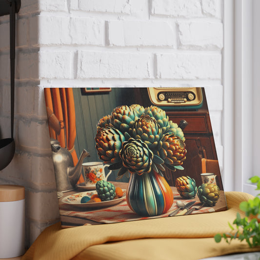 retro artichokes Cutting Board