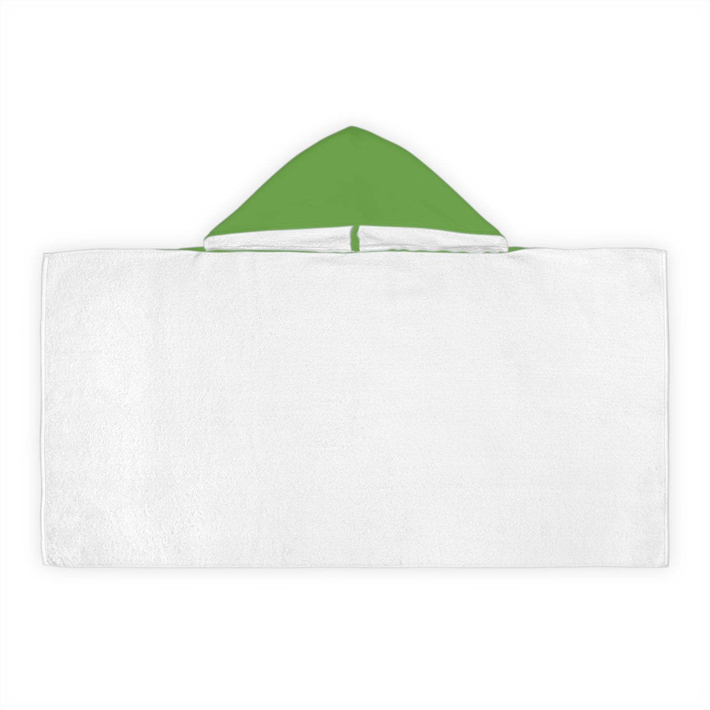 Green Smiley Face Kids Hooded Towel/ Beach Cover-Up
