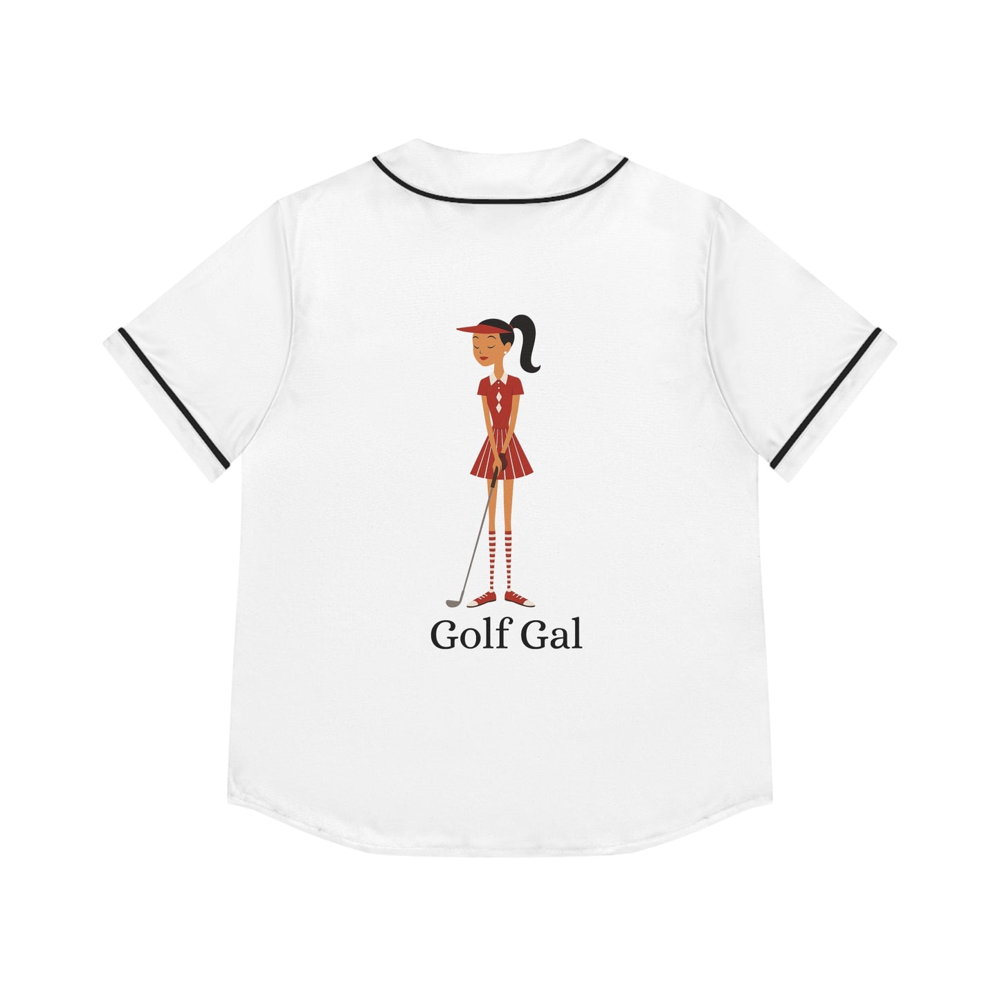 Golf Gal Baseball Jersey Ruby