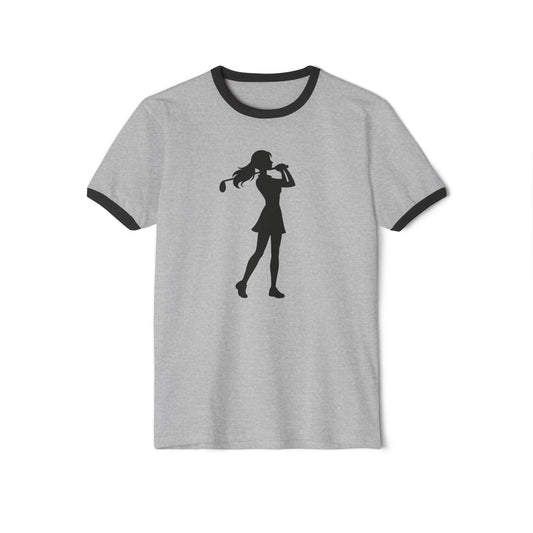 Golf Gal Silhouette cotton ringer tee