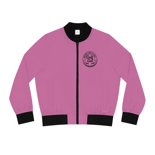 Pink Women's Golf Gal Bomber Jacket