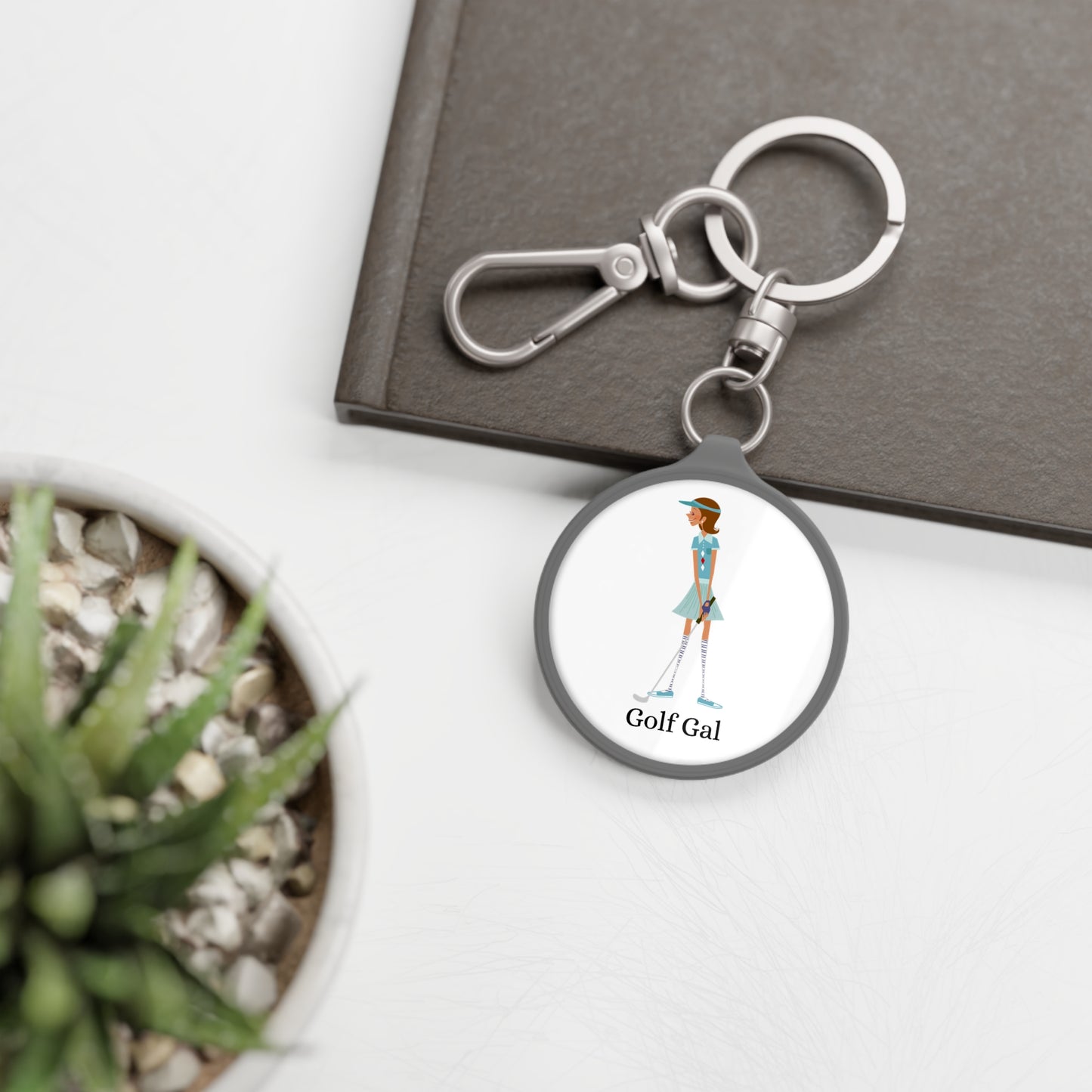 Golf Gal Keyring Tag Lily