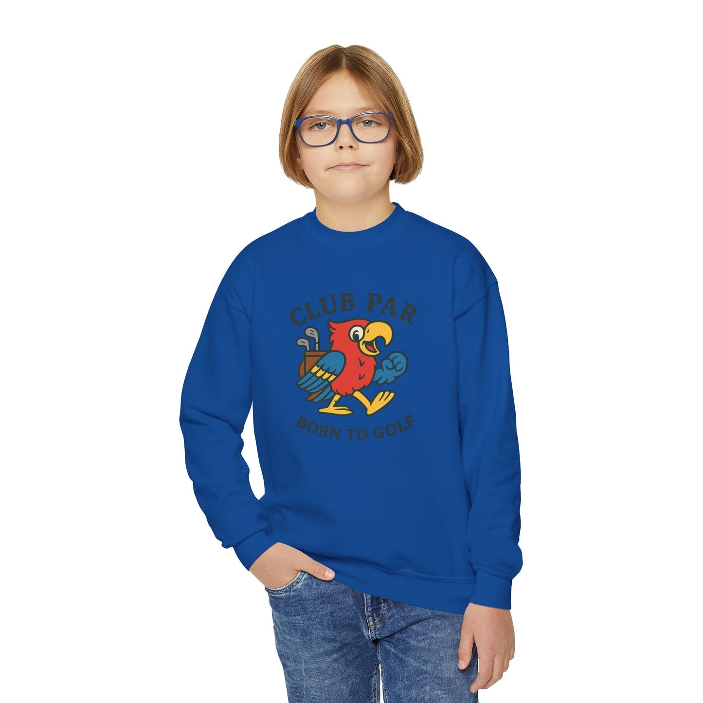 Club Par Born to Golf Youth Crewneck Sweatshirt