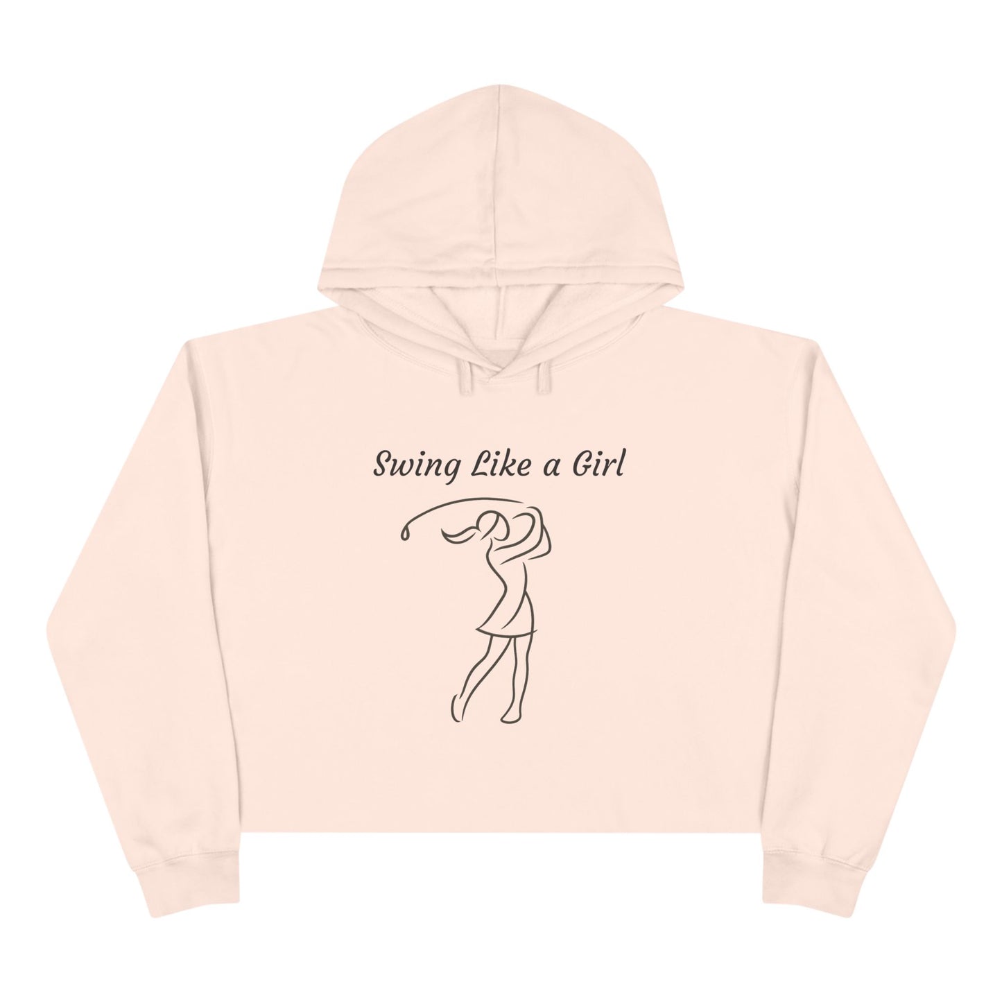 Swing Like a Girl Crop Hoodie