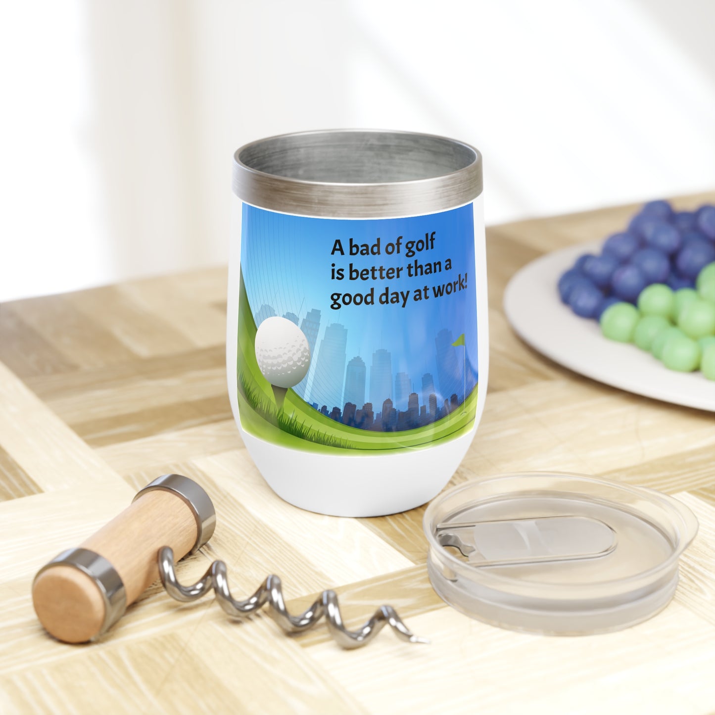 bad day of golf Wine Tumbler