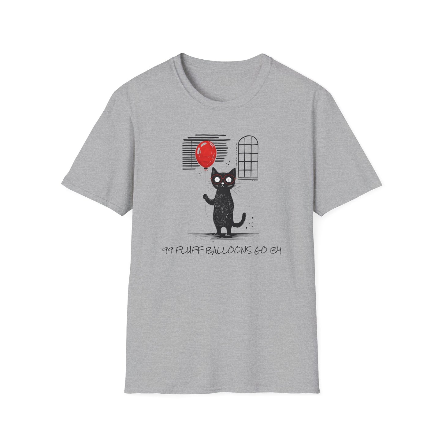 99 Fluff Balloons Go By - Unisex Softstyle T-Shirt