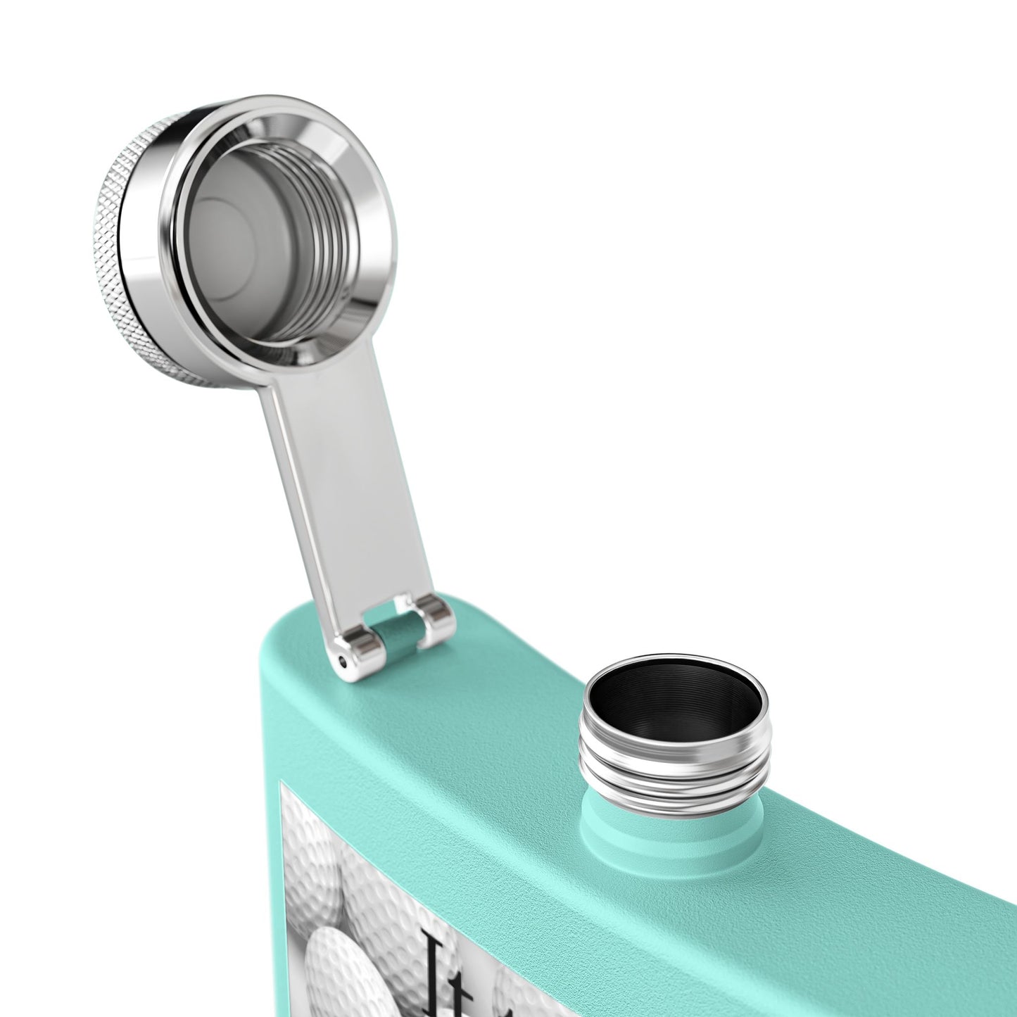 A Lot of Balls Sleek Stainless Steel Flask