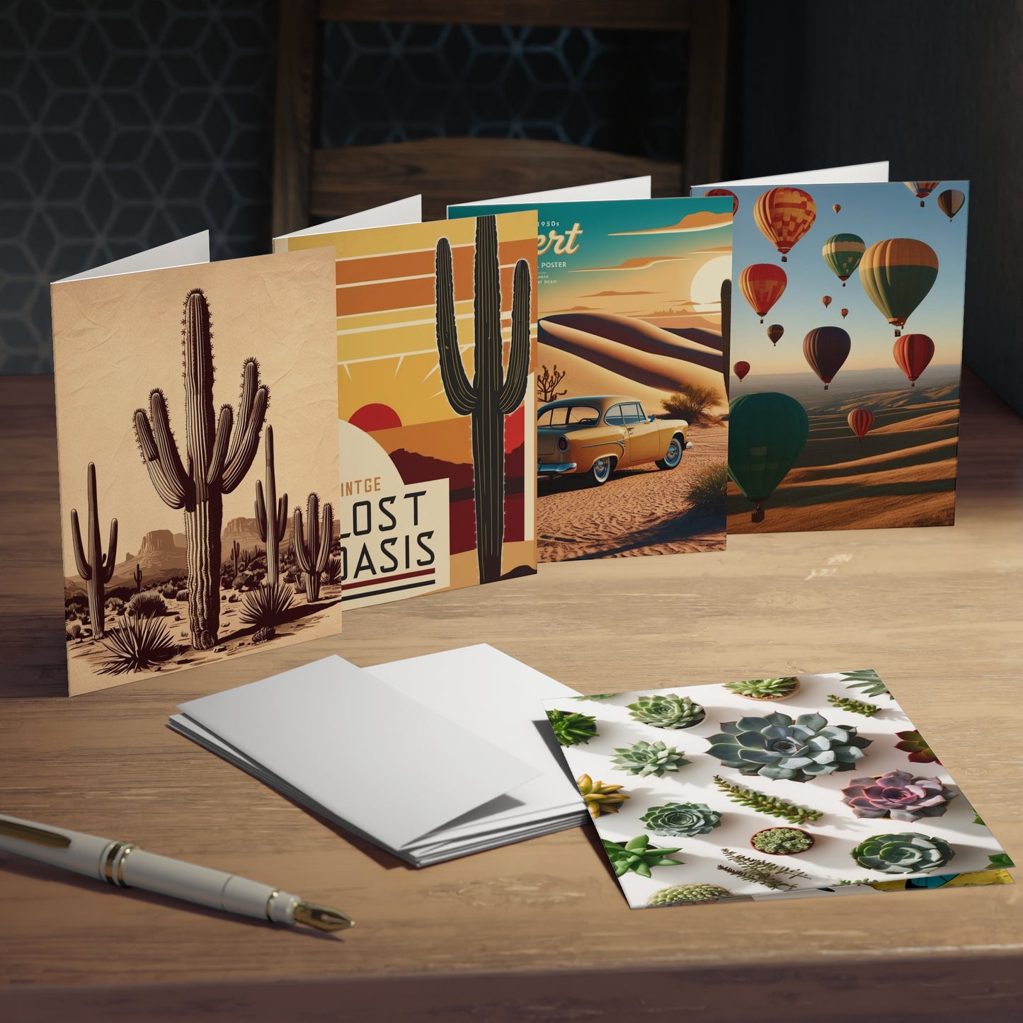 desert  Greeting Cards (5-Pack)