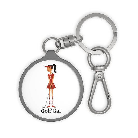 Golf Gal Keyring Tag Ruby