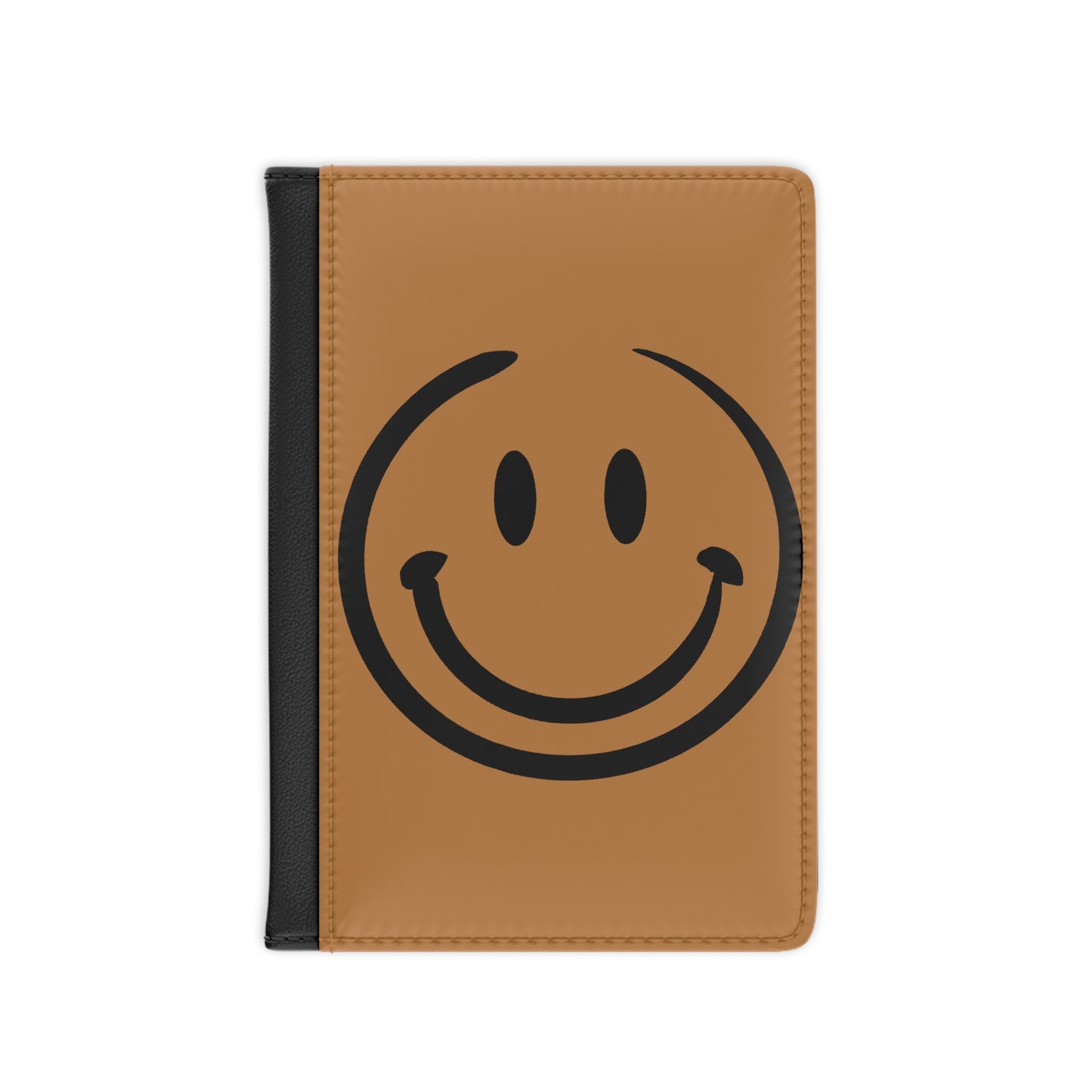 brown withe black smiley face Passport Cover