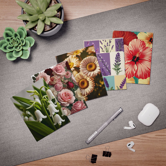 flowers variety Greeting Cards (5-Pack)