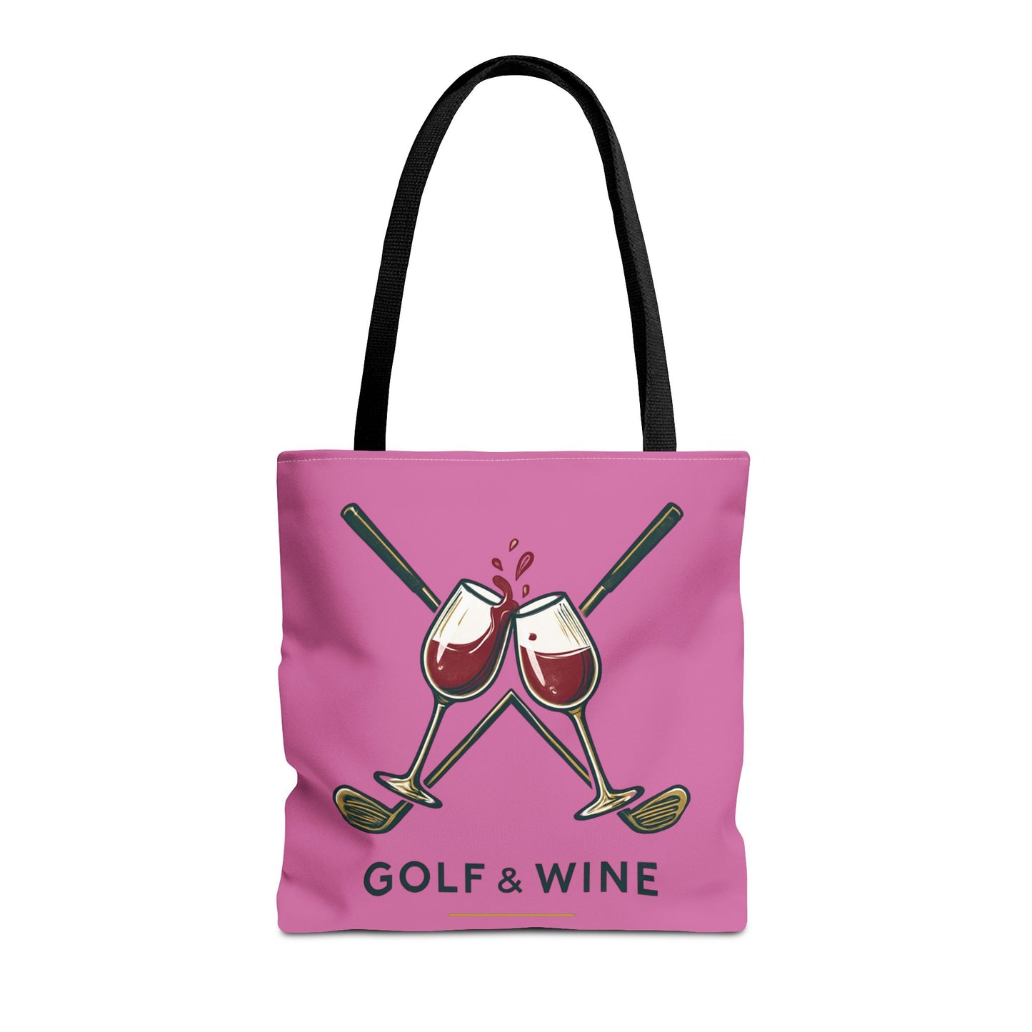 Golf and Wine Tote Bag