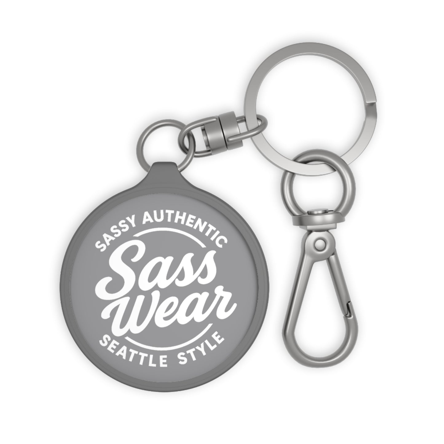 Gray Sass Wear Keyring Tag