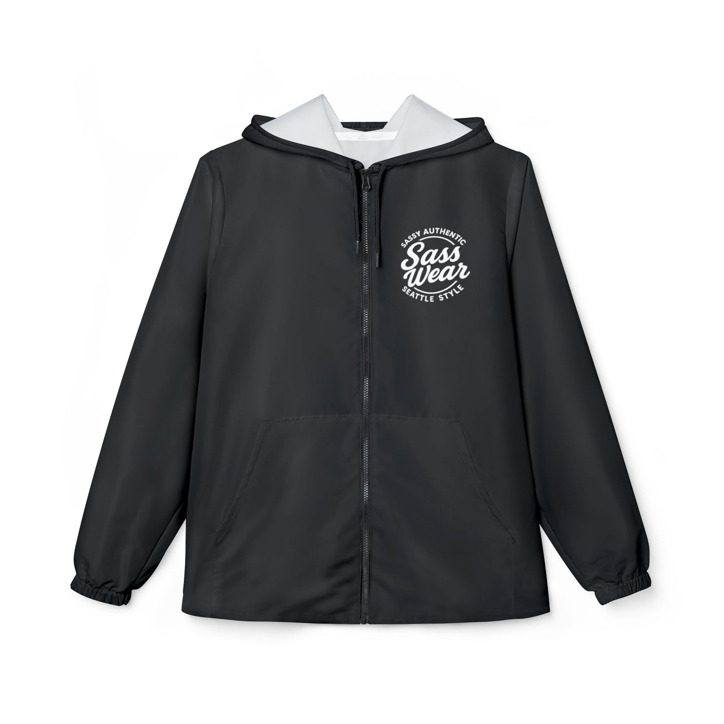 Sass Wear Black Windbreaker Jacket