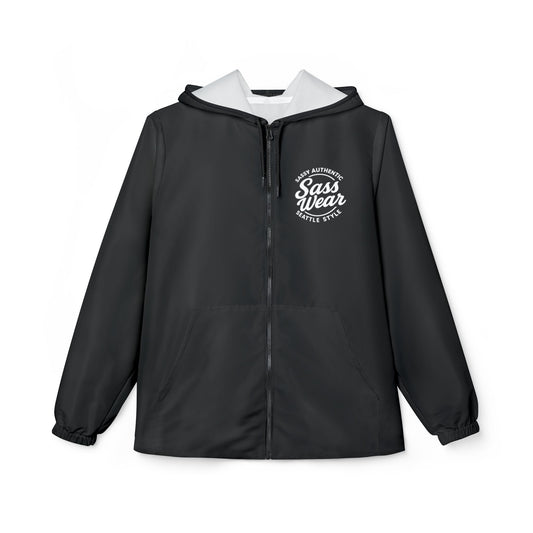 Sass Wear Black Windbreaker Jacket