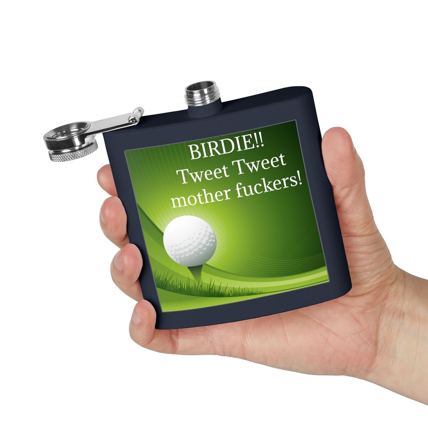 Birdie Tweet Tweet Sleek Stainless Steel Flask