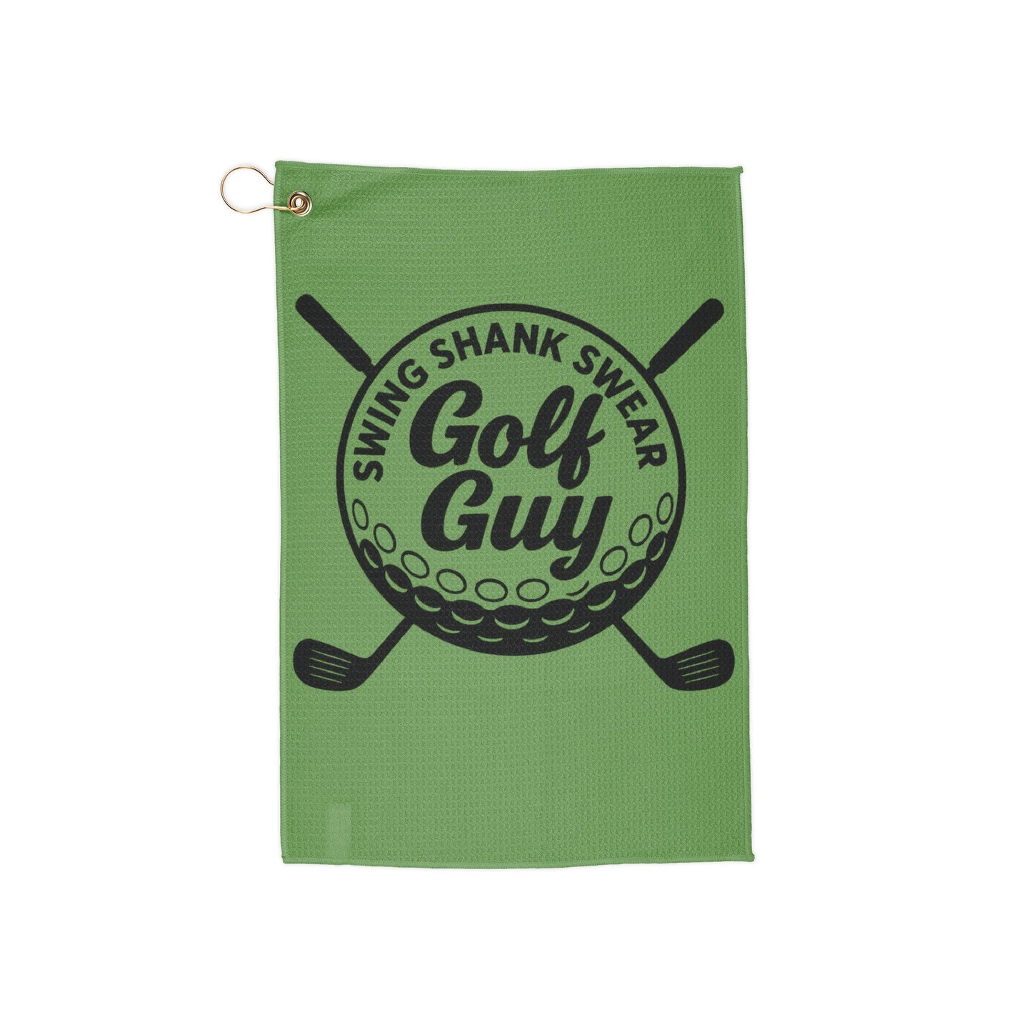 Green Golf Guy Swing Shank Swear Golf Towel