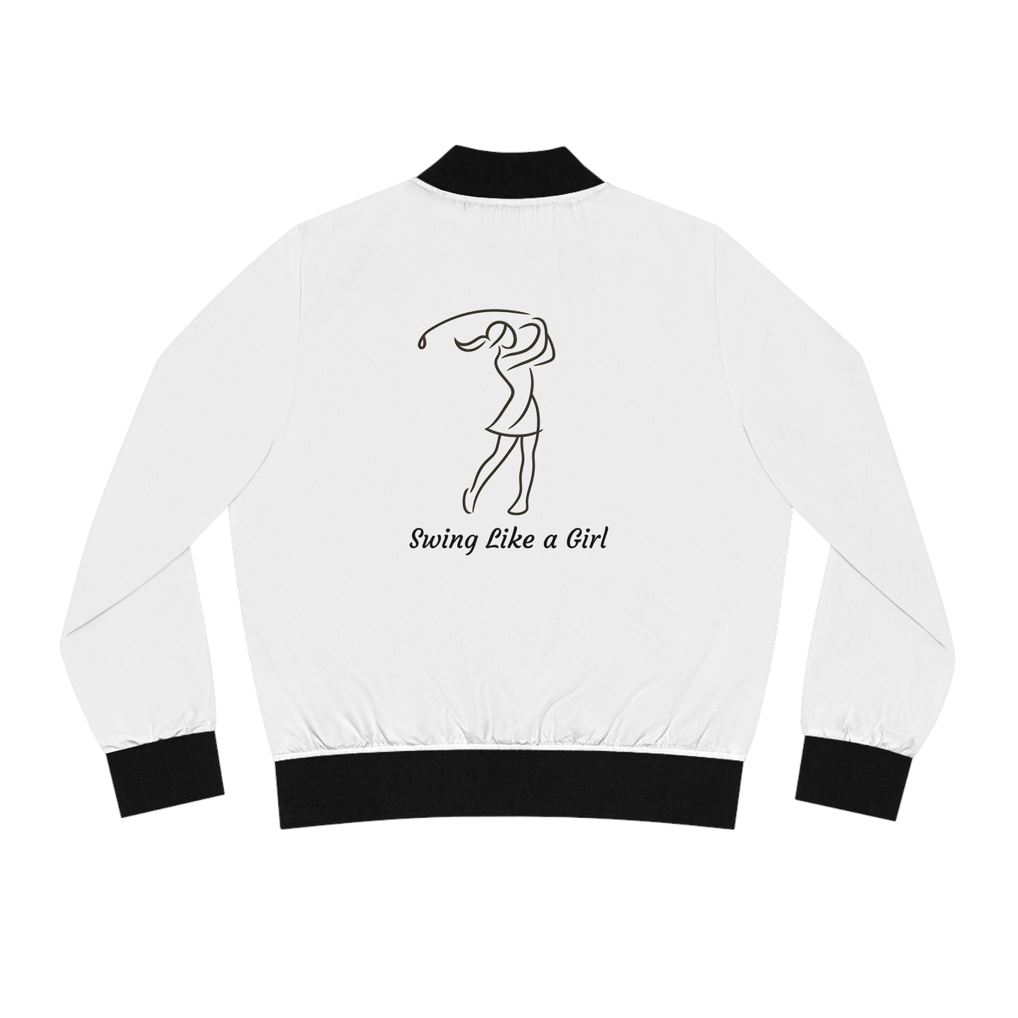 White Women's Golf Gal Bomber Jacket