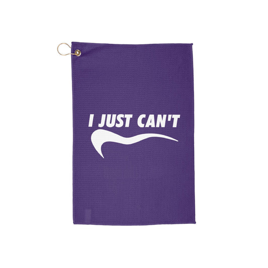 purple I just can't Golf Towel