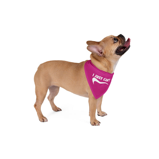 Fushia I just can't Pet Bandana