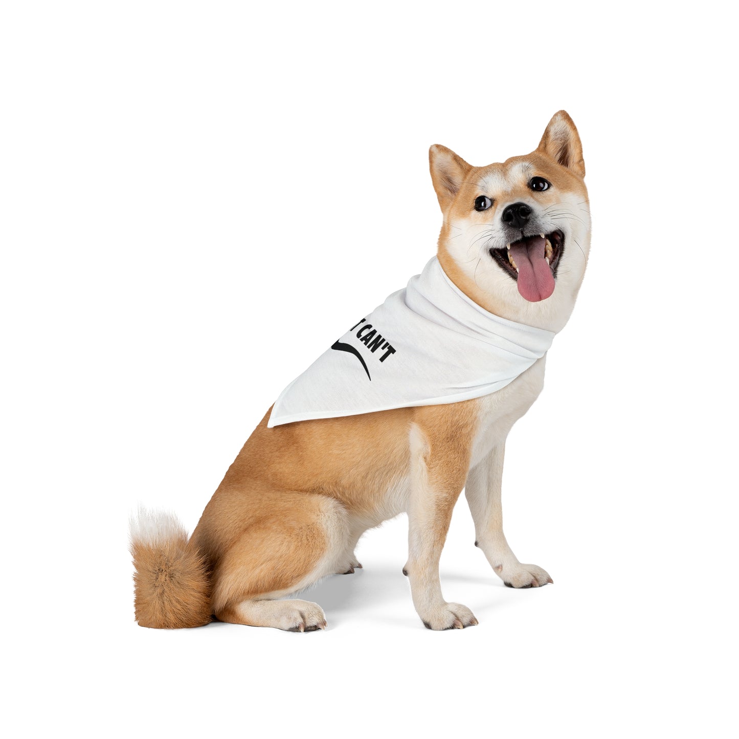 White I just can't Pet Bandana