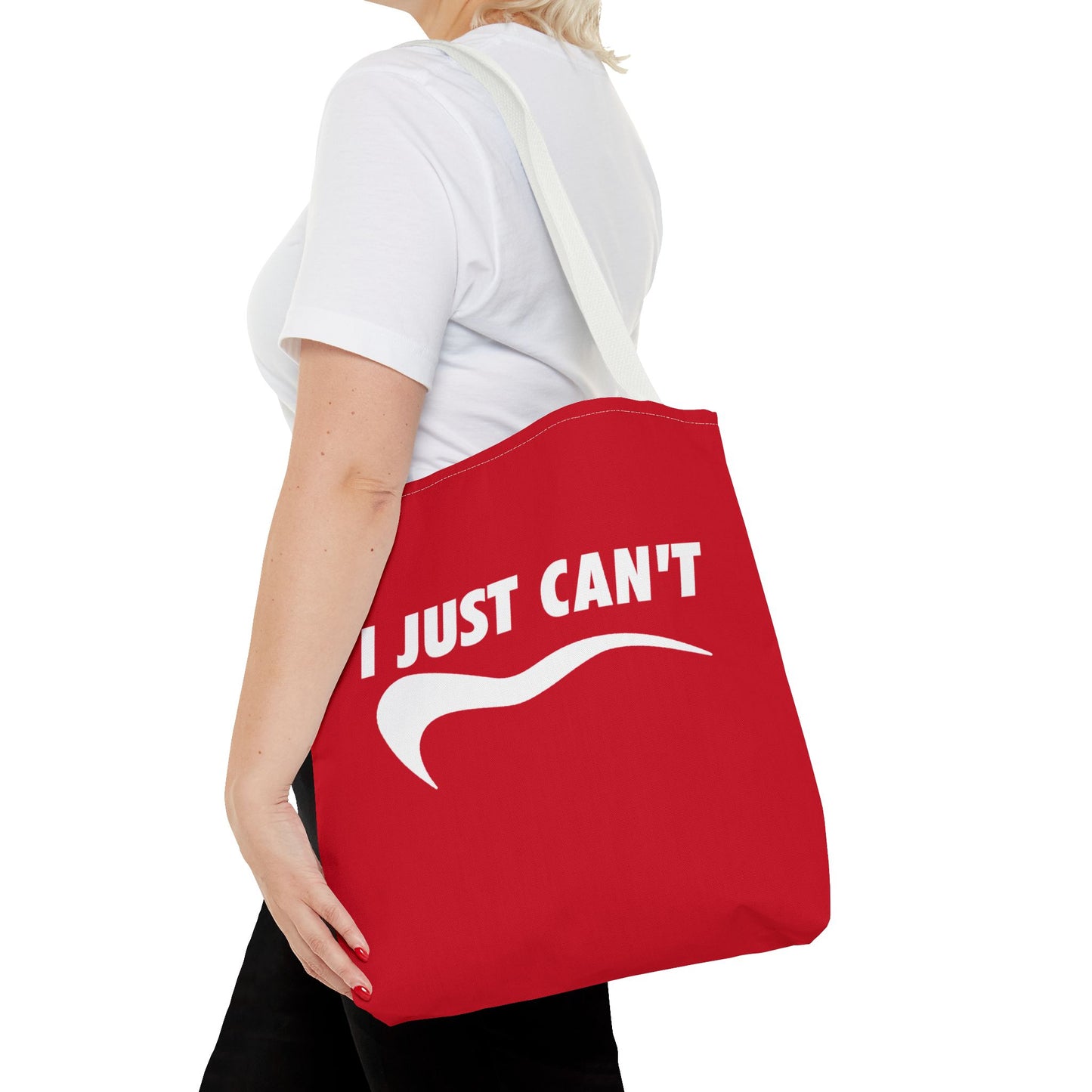 Red I just can't Tote Bag
