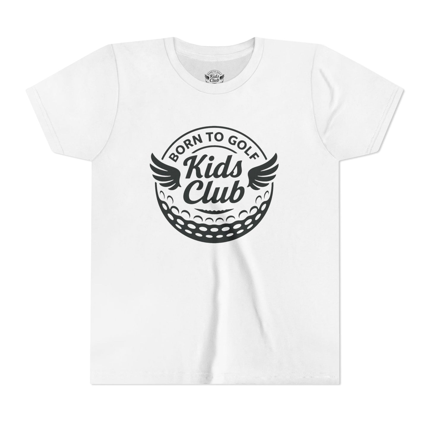 Kids Club Logo Born To Golf Youth Tee