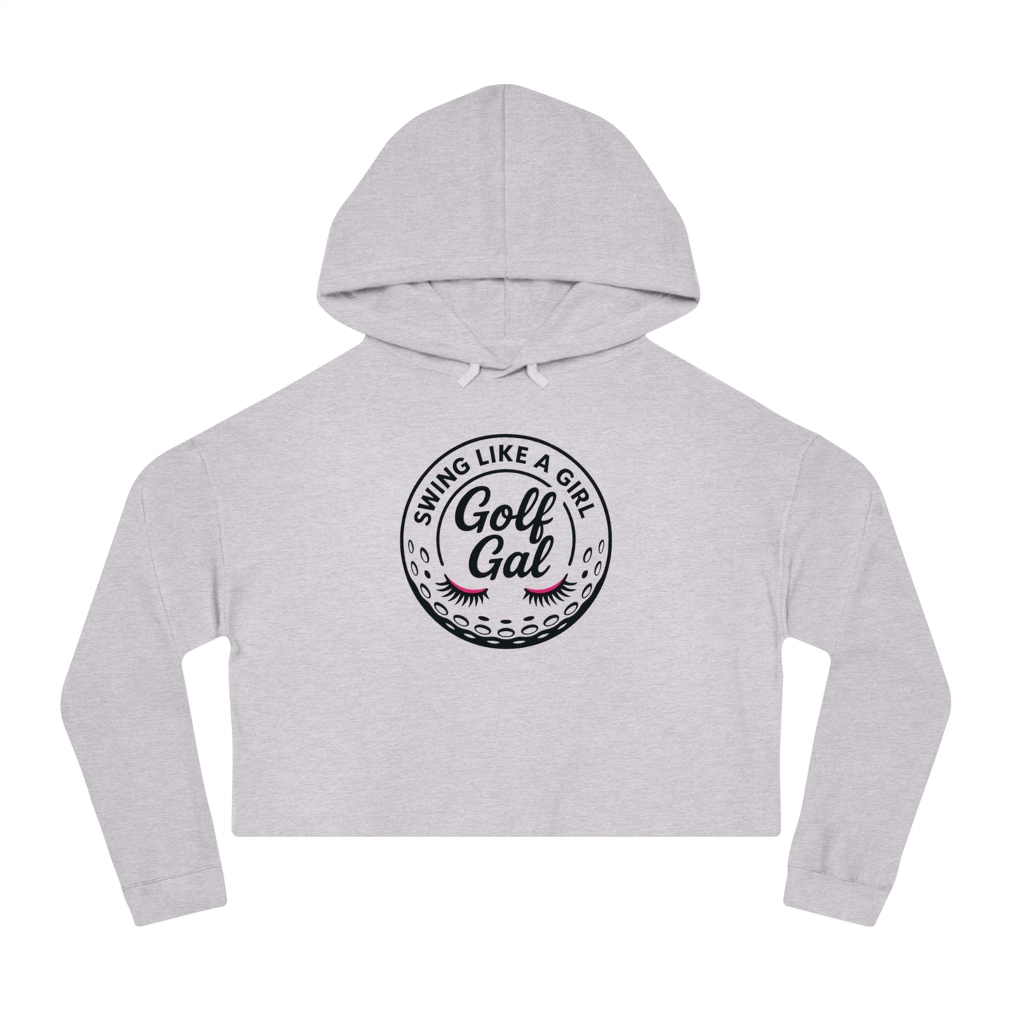 Golf Gal Swing Like a Girl Women's Cropped Sweatshirt