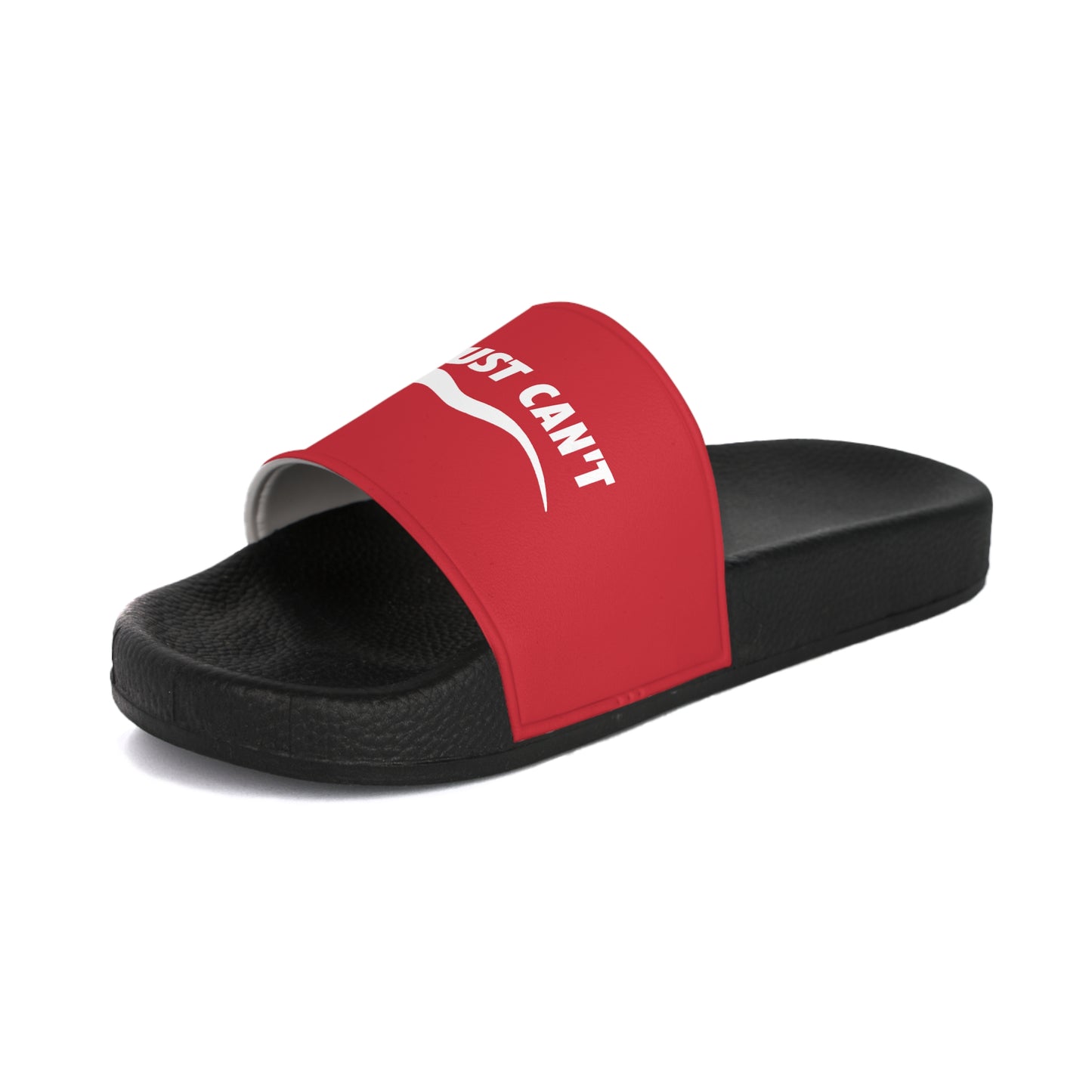 Red I Just Can't  Women's Slide Sandals