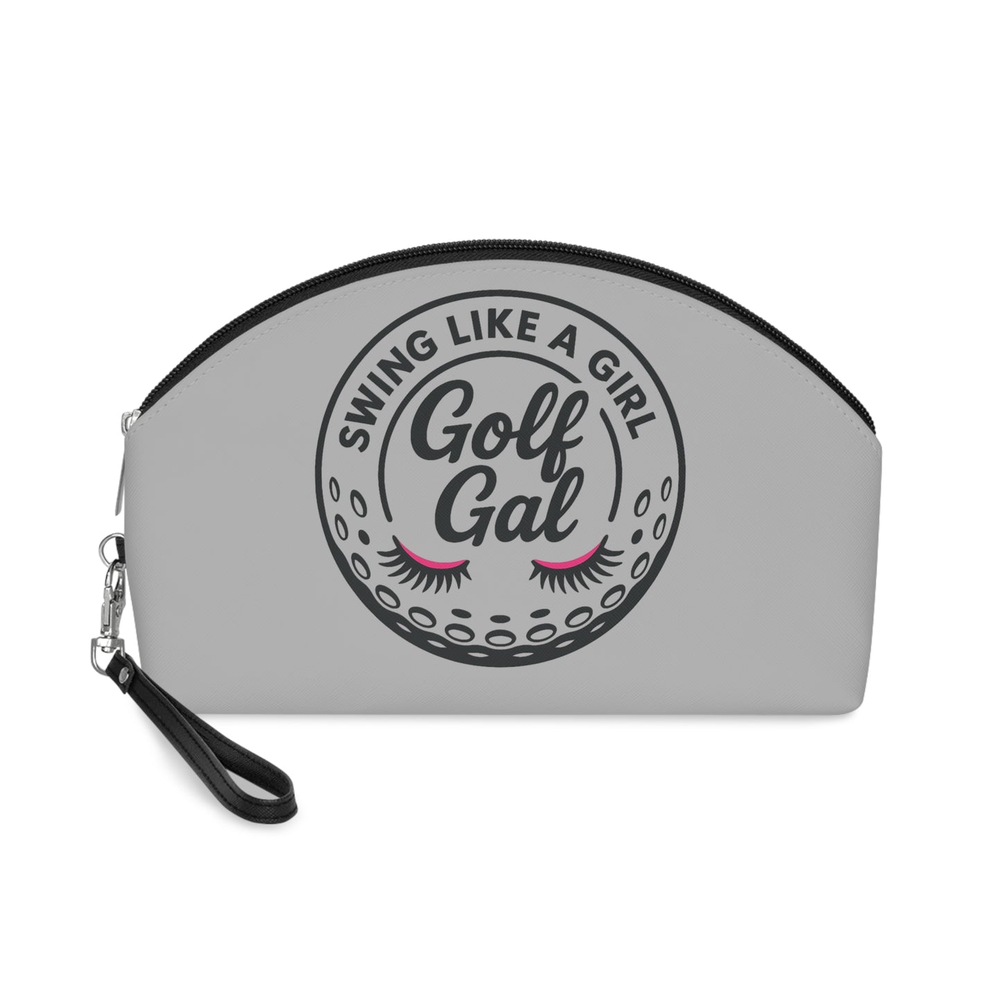 Grey Golf Gal Makeup Bag - Swing Like A Girl