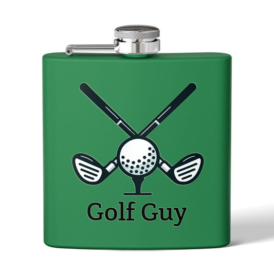 Golf Guy Sleek Stainless Steel Flask