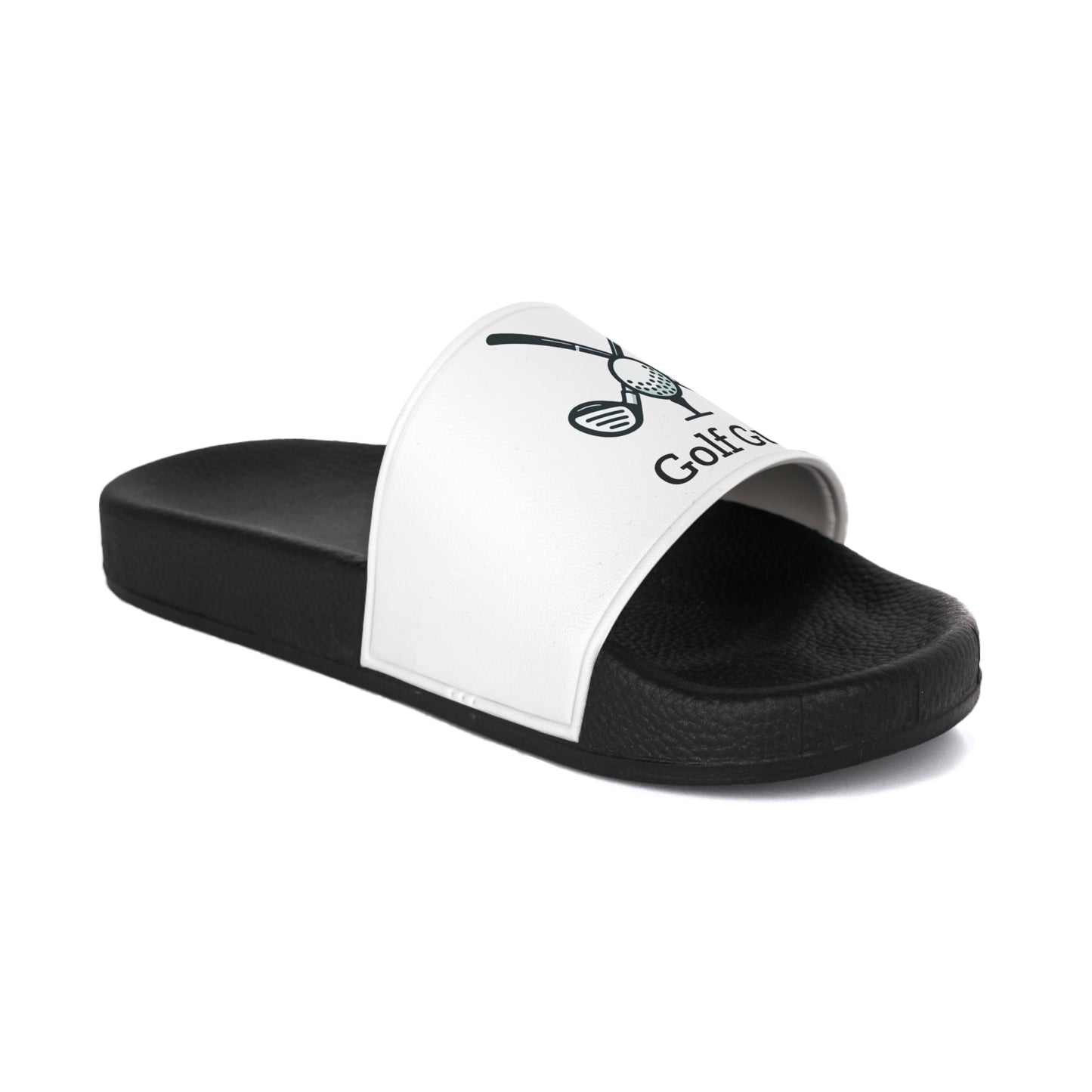White Golf Guy Men's Slide Sandals
