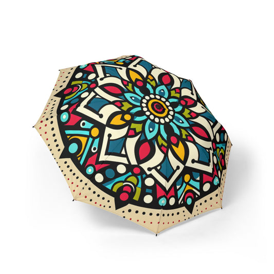 pop art mandala Umbrella - Semi-Automatic Foldable Design