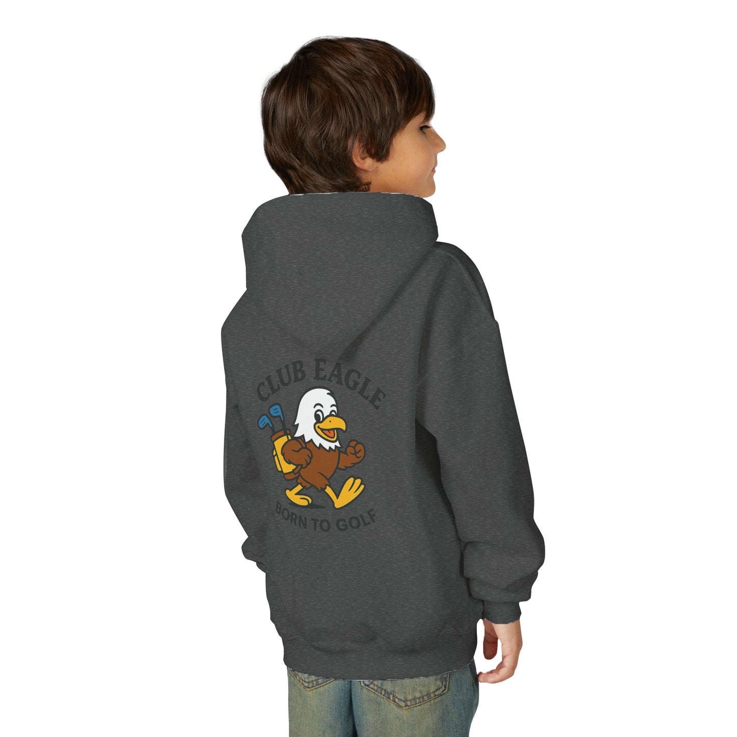 Club Eagle Born To Golf Youth Hoodie