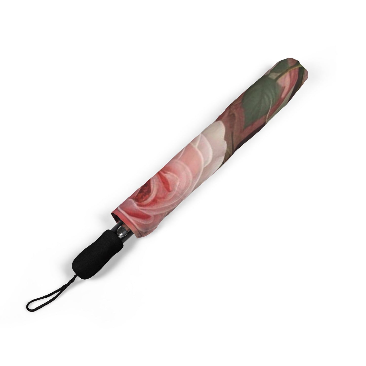 Rose flower Umbrella - Semi-Automatic Foldable Design
