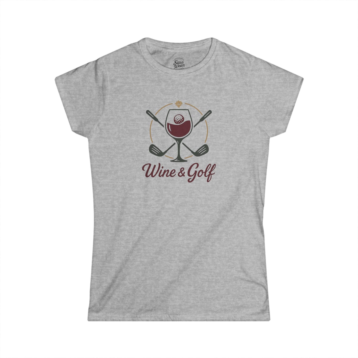 Wine and Golf Women's Softstyle Tee