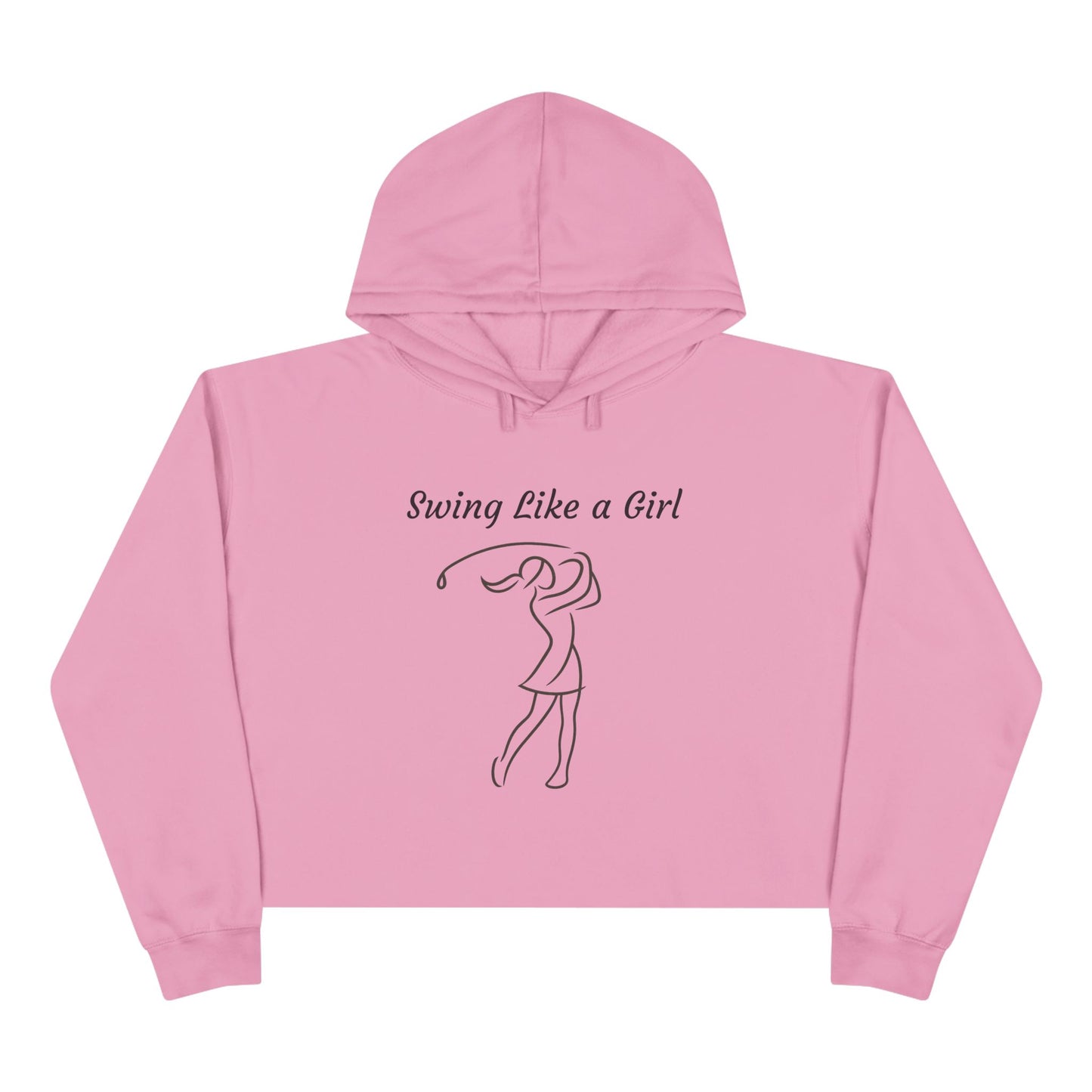 Swing Like a Girl Crop Hoodie