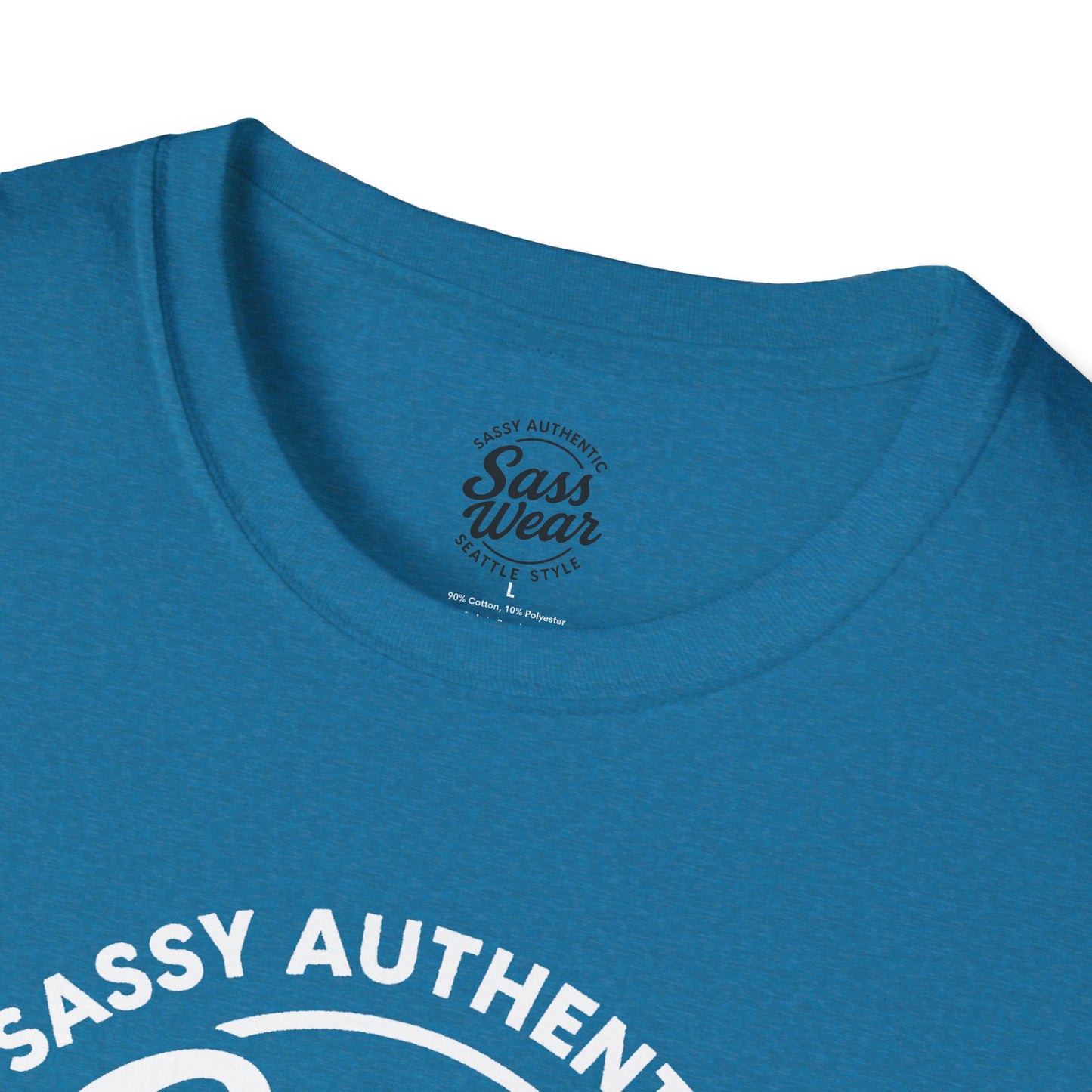 Sass Wear - Unisex Softstyle T-Shirt white logo