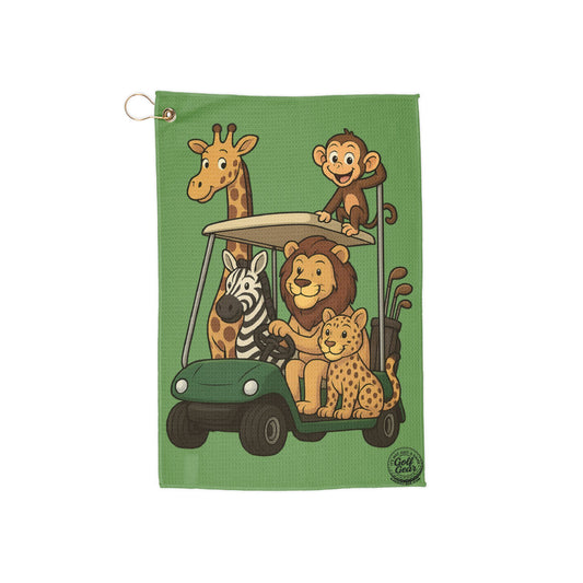 Cartoon Wild Animal Golf Towel