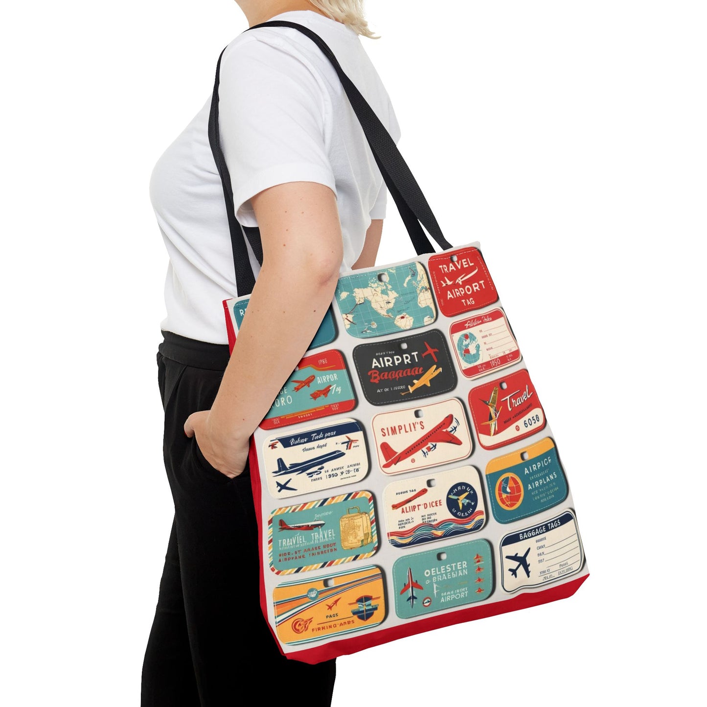 retro luggage tags Tote Bag